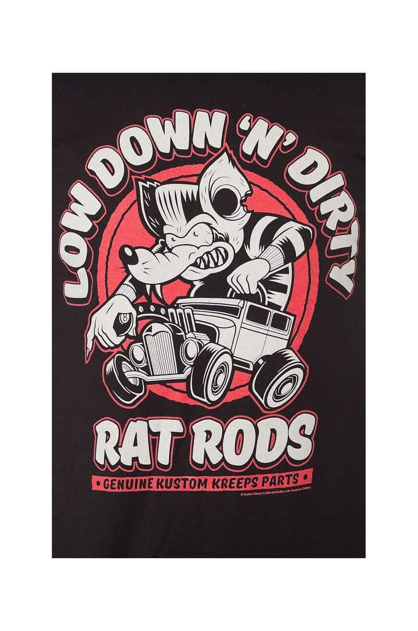 Tee shirt kustom hot rod