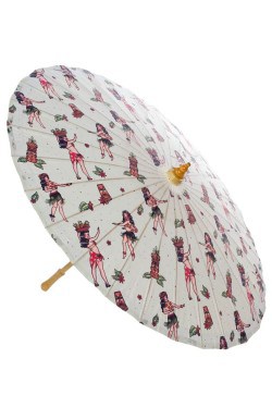 Ombrelle vintage motif hawaien