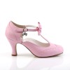 Chaussures vintage flapper 11 rose