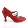 Chaussure pinup flapper 35 rouge