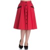 Jupe swing rouge