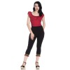 Pantacourt noir vintage