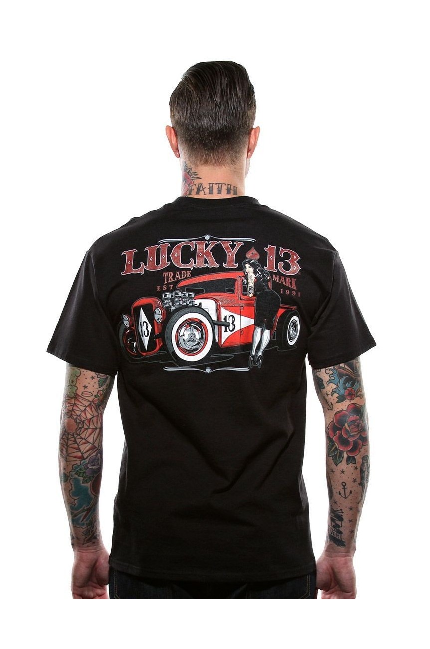 Tee shirt lucky13 hot rod