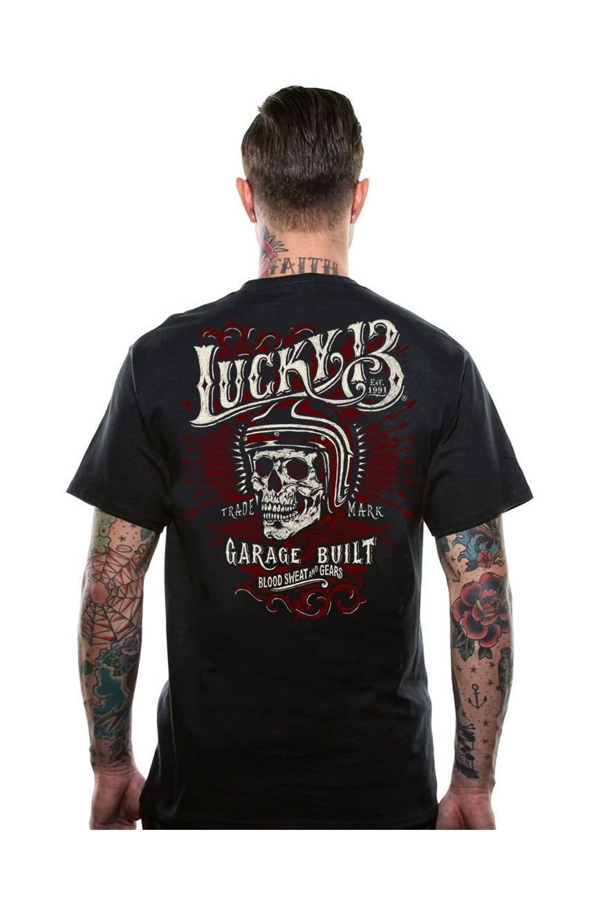 Tee shirt tête de mort lucky13