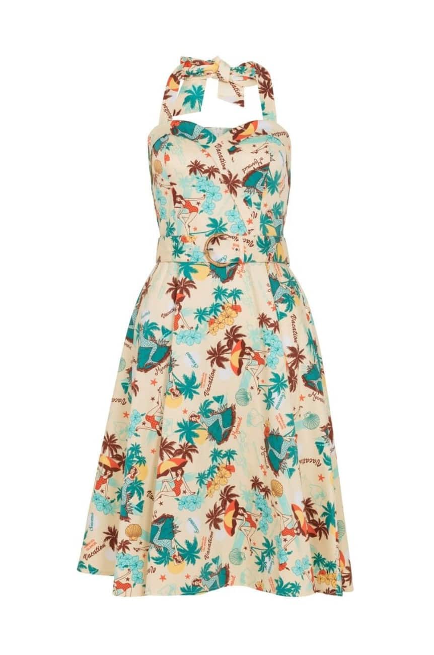Robe fleur tropicale
