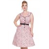 Robe rose rockabilly annee 50