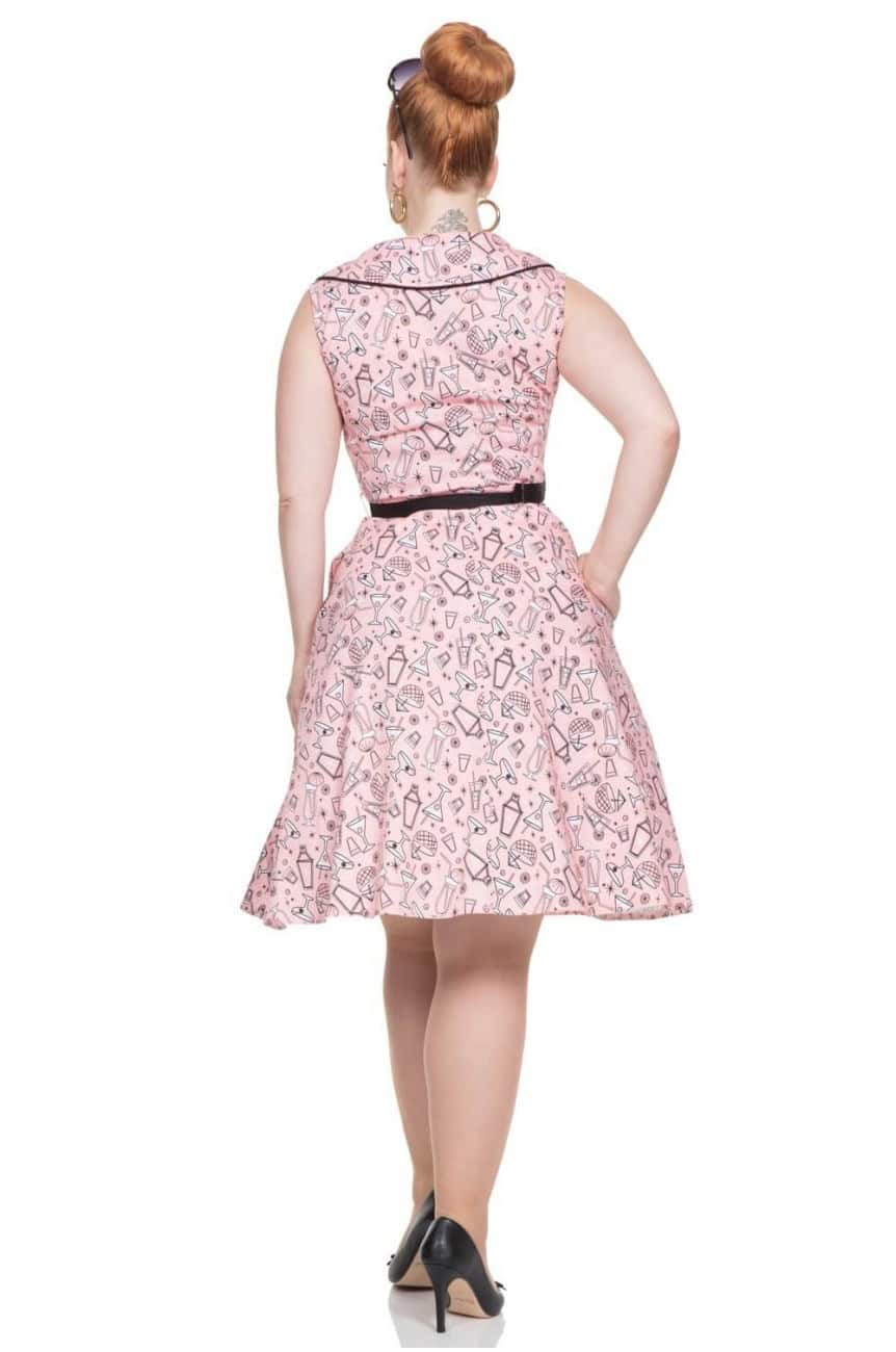 Robe rose vintage cocktail
