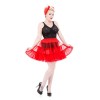 Jupon court rouge pour robe vintage
