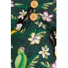 Robe motif tropical