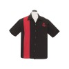 Chemise rockabilly steady cloting bouton pistom