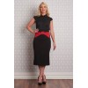 Jupe vintage avec un noeud rouge