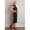 Jupe vintage avec un noeud rouge