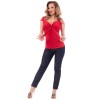 Top vintage pin up rouge
