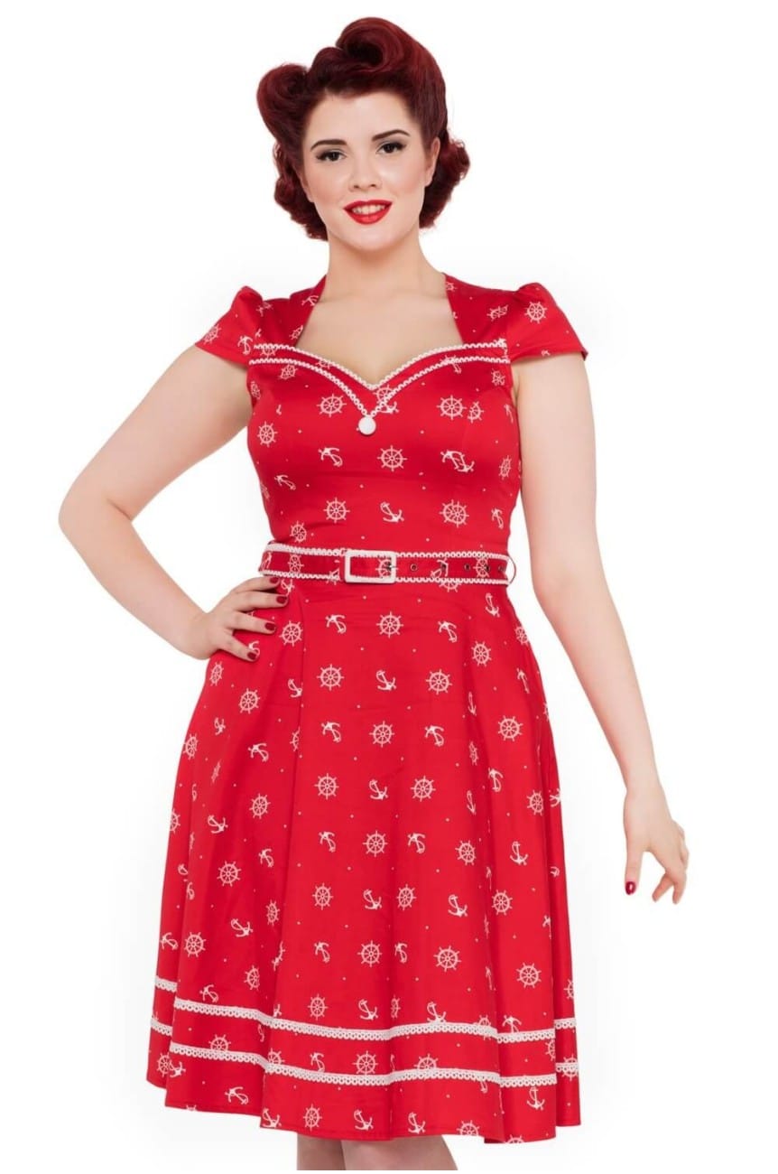 Robe rouge marin