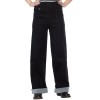 Pantalon sailor jean noir taille haute