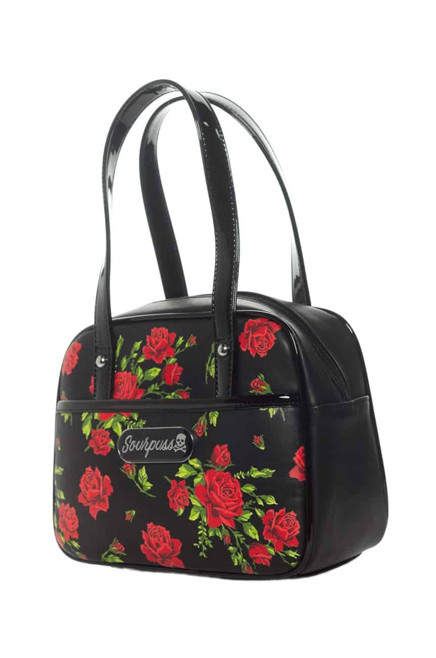 Sac a main vintage avec roses