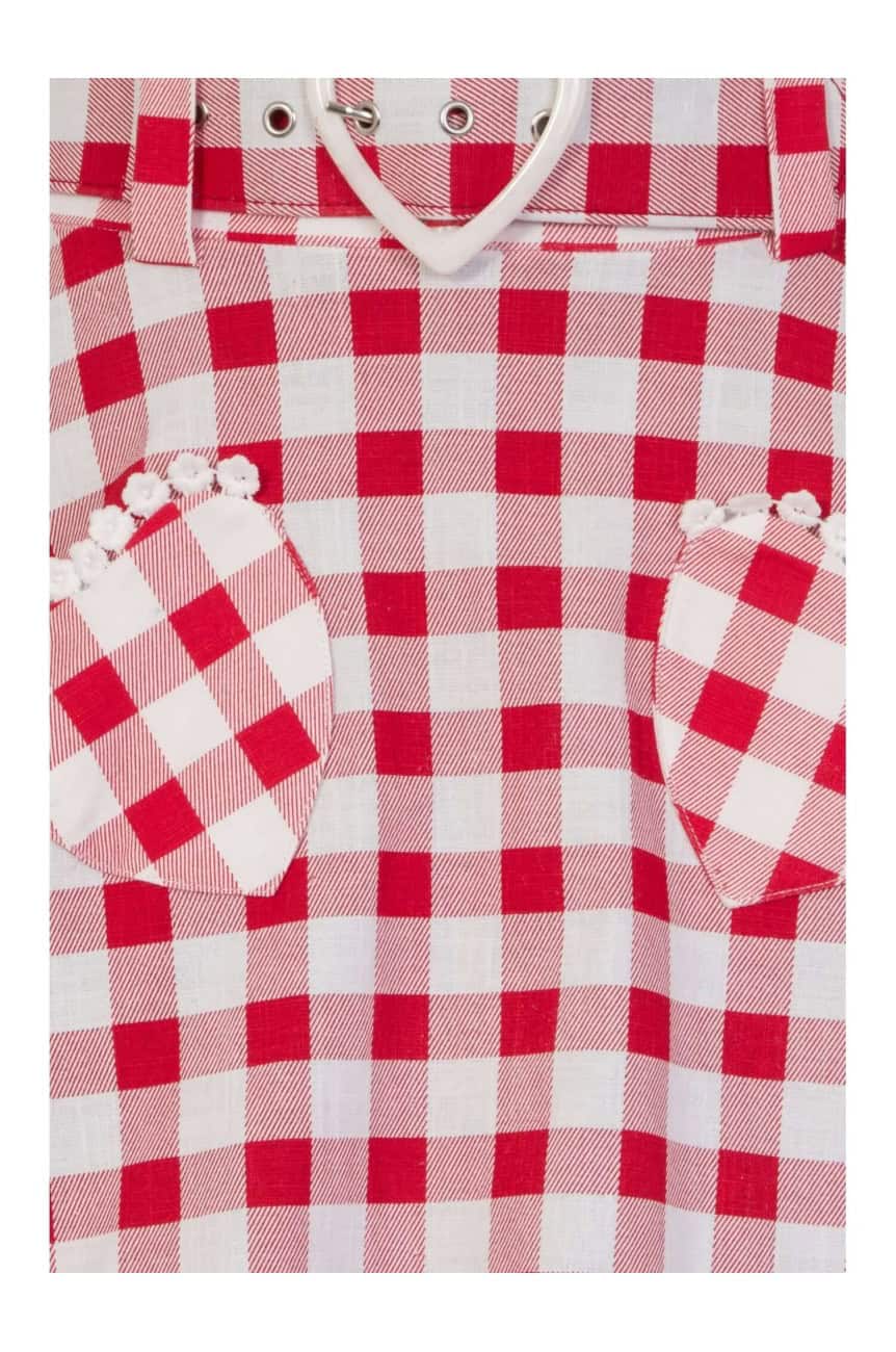 Jupe gingham années 50