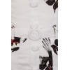Combishort vintage blanc a fleurs