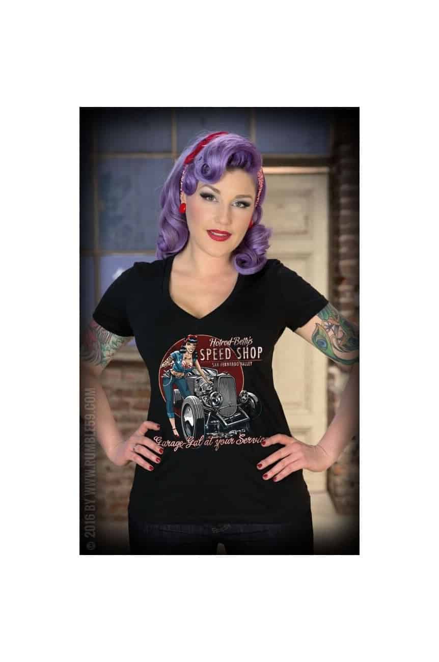Tee shirt hot rod femme
