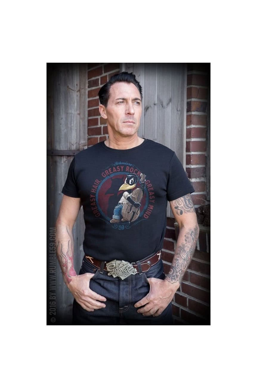 Tee shirt homme rock greasy hair