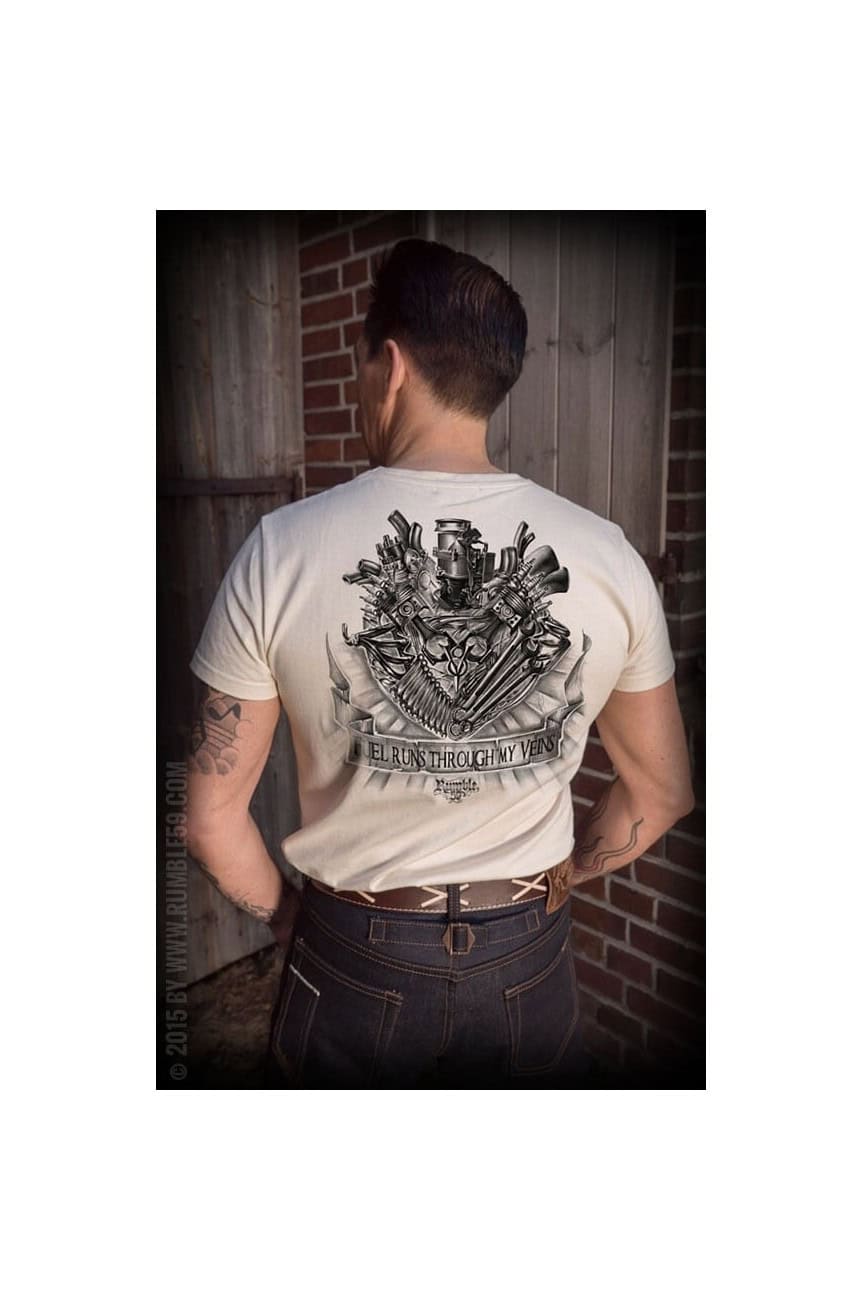 Tee shirt moteur v8