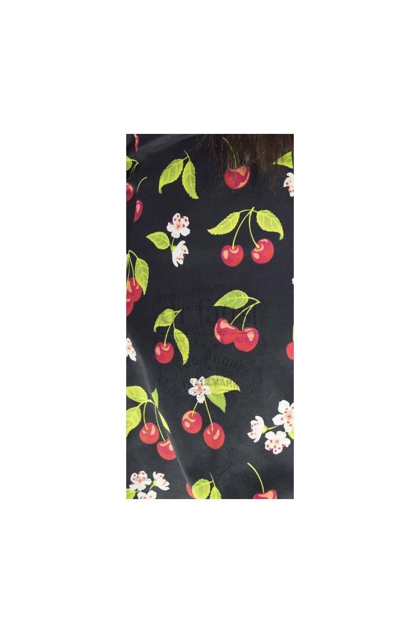 Robe rockabilly cerise noire