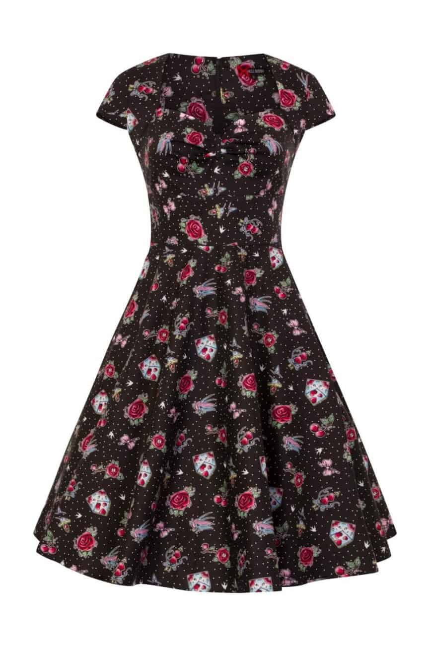 Robe fleur et pois