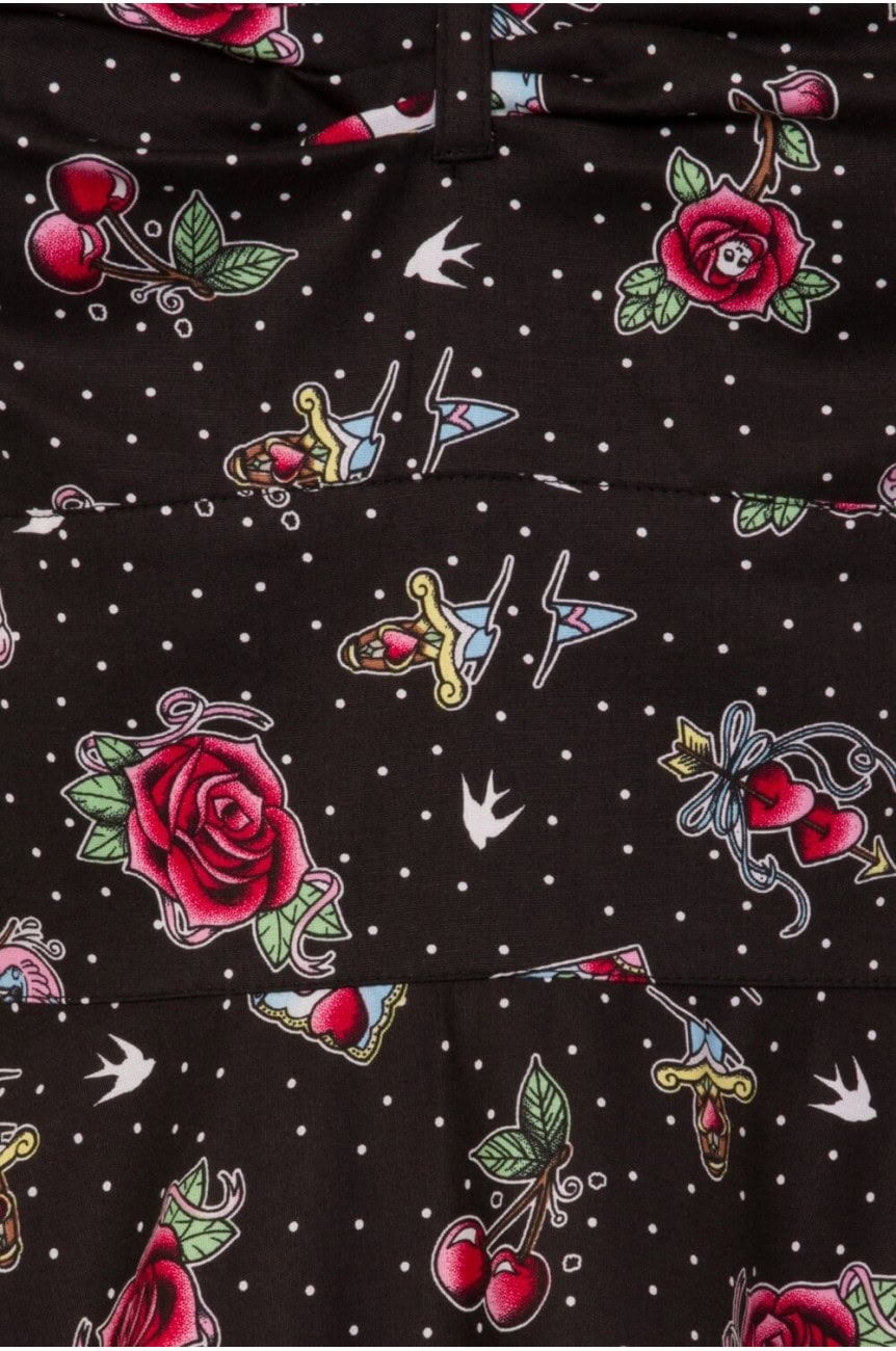 Robe pin up fleur et pois
