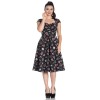 Robe pin up fleur et pois