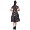 Robe hell bunny rockabilly fleur et pois