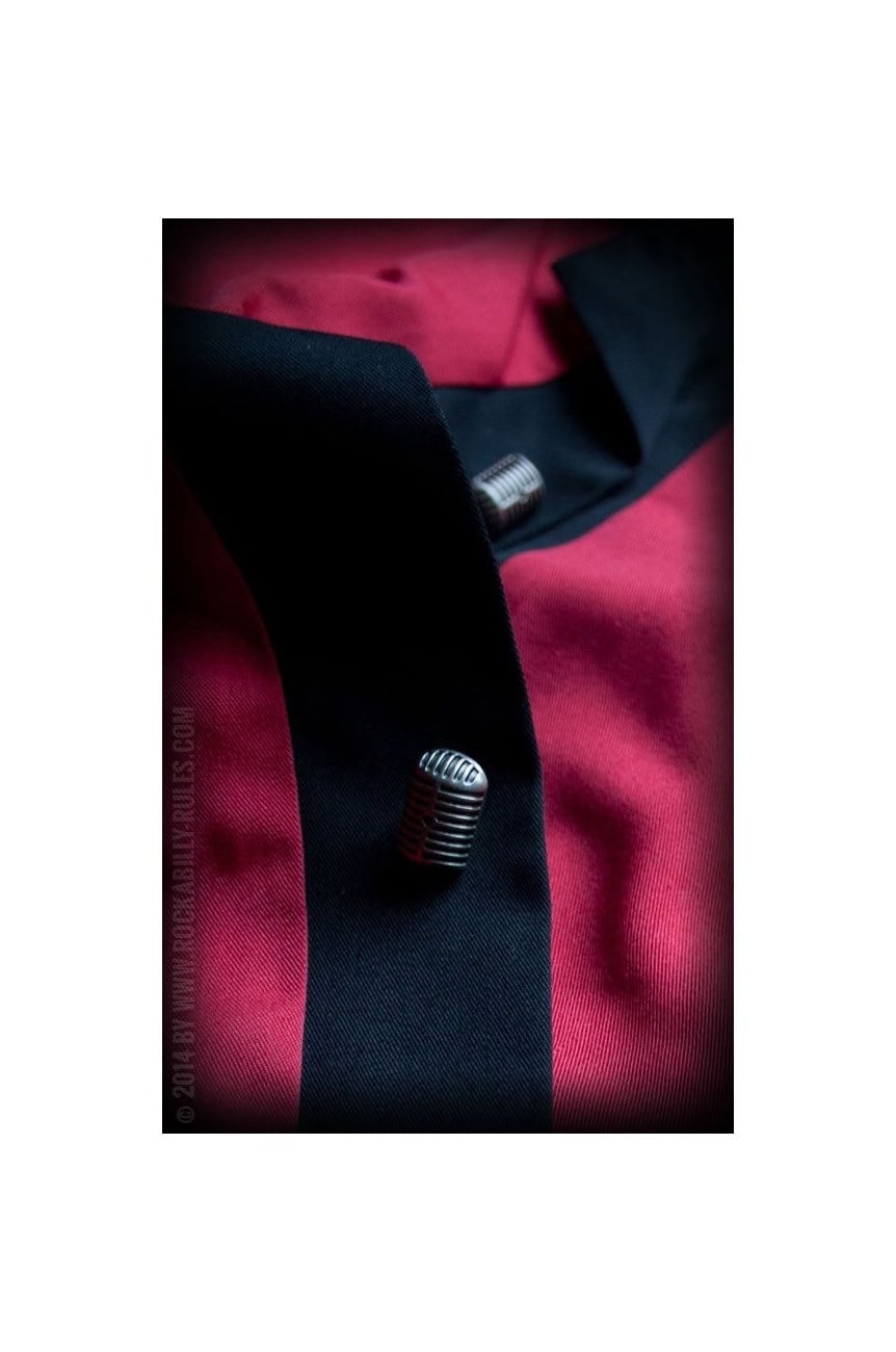 Chemise rockabilly rouge et noire