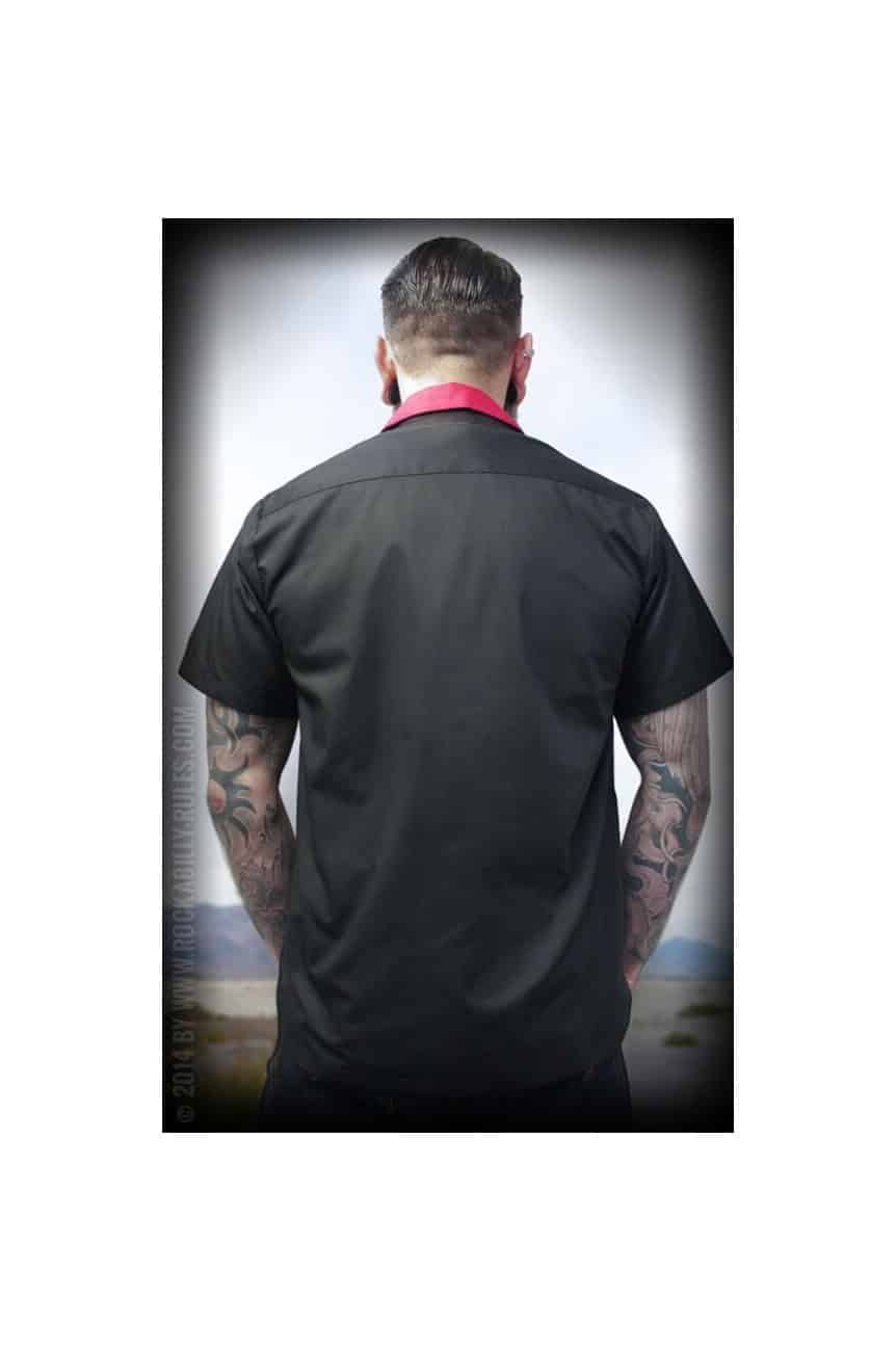 Chemise rockabilly rouge rumble59