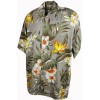 Chemise hawaiienne homme beige