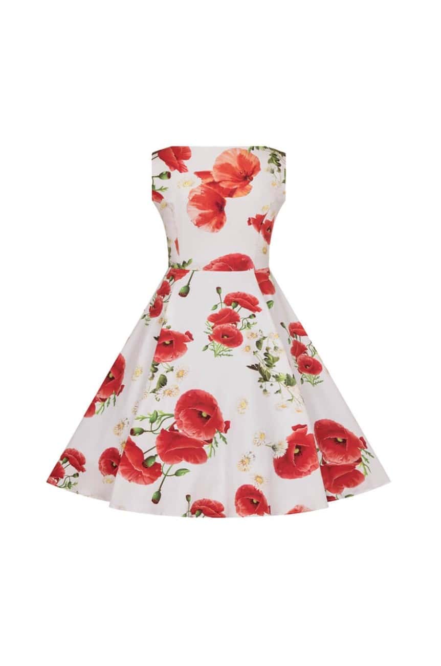 Robe coqueliquot pin up vintage enfant