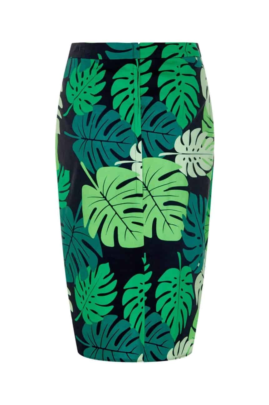 Jupe portefeuille vintage hawai