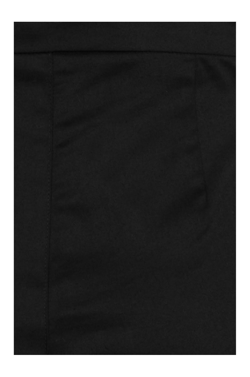 Pantacourt noir taille haute