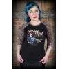 Tee shirt rockabilly femme raglant