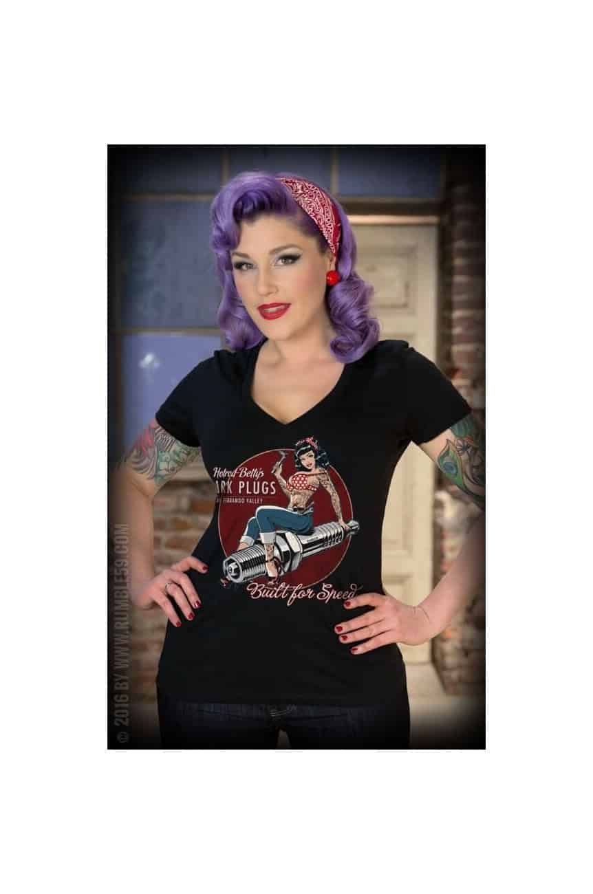 Tee shirt femme custom rumble 59