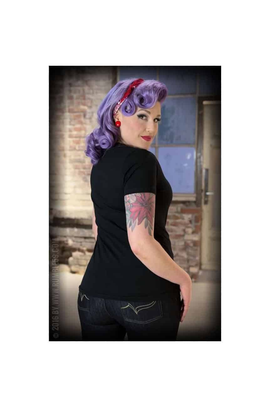Tee shirt hot rod custom femme rumble59