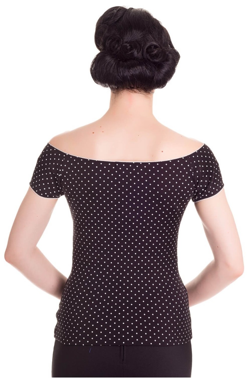 Haut pin up a pois