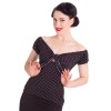 Haut pin up a pois