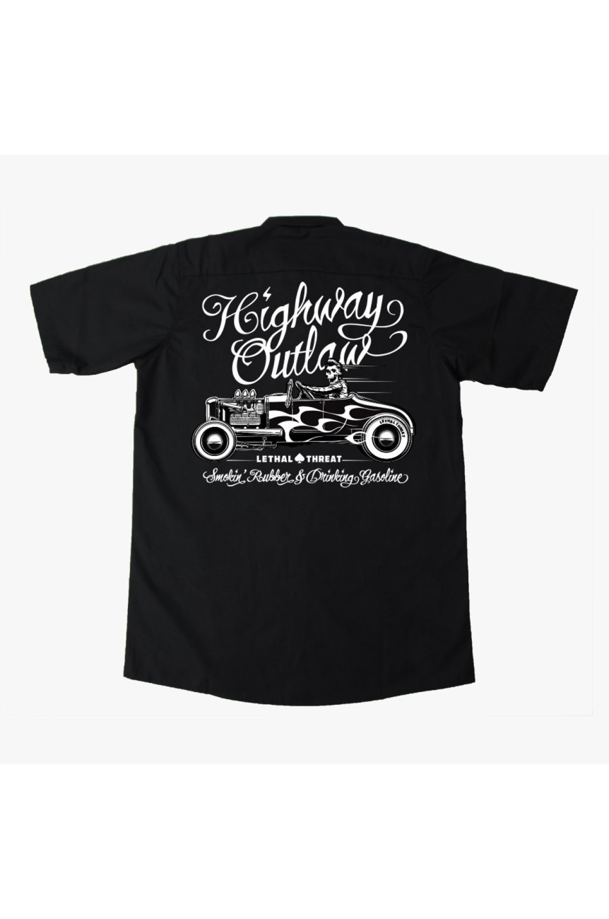 Chemise brodée rat rod