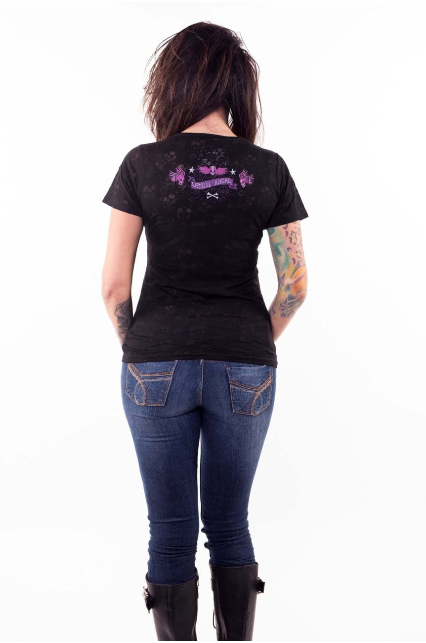 Tee shirt femme pistolets