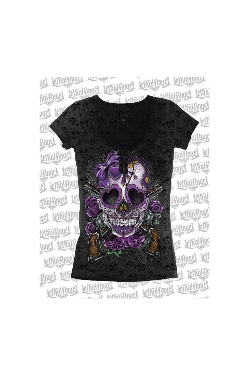 Tee shirt rock tete de mort