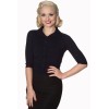 Cardigan rétro noir