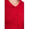 Cardigan rouge manches 3/4
