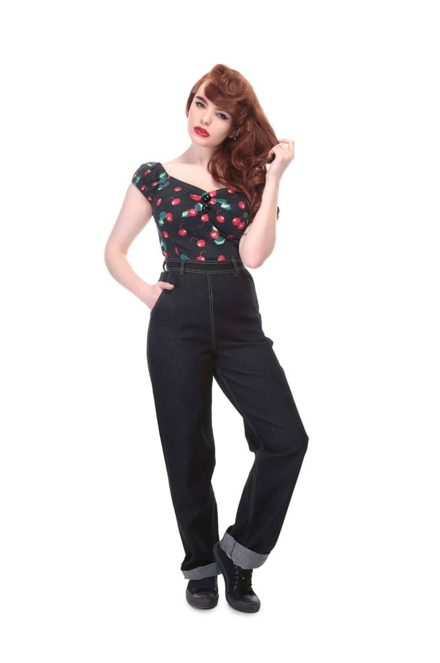 Jean taille haute années 50