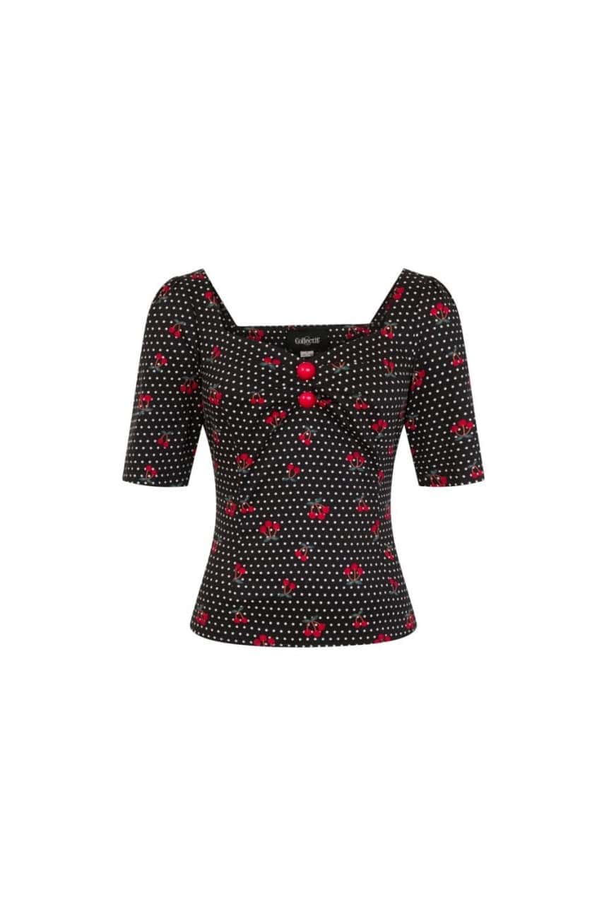 haut cerises manches longues collectif
