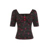haut cerises rockabilly collectif