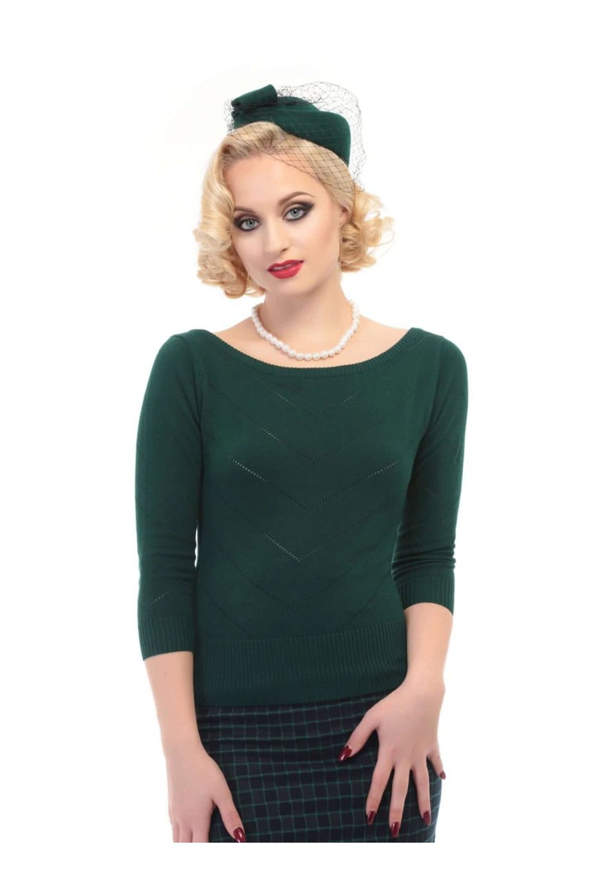 Chapeau vintage vert